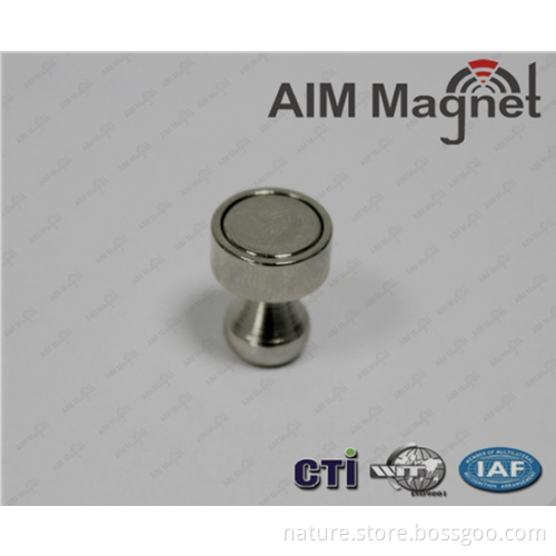 stainless steel round fridge magnets
